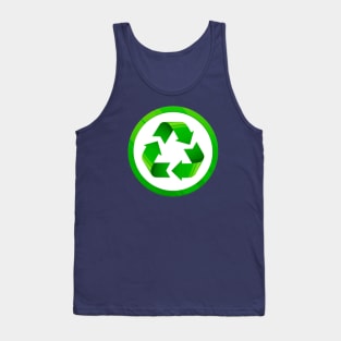 Reduce Reuse Recycle universal green symbol Tank Top